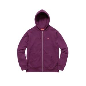 Supreme Small Box Zip Up Sweatshirt Hoodie Plum Size XL Brand New Authentic FW17